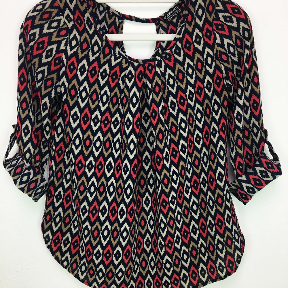 Papermoon Stitchfix Medium Geometric Blouse